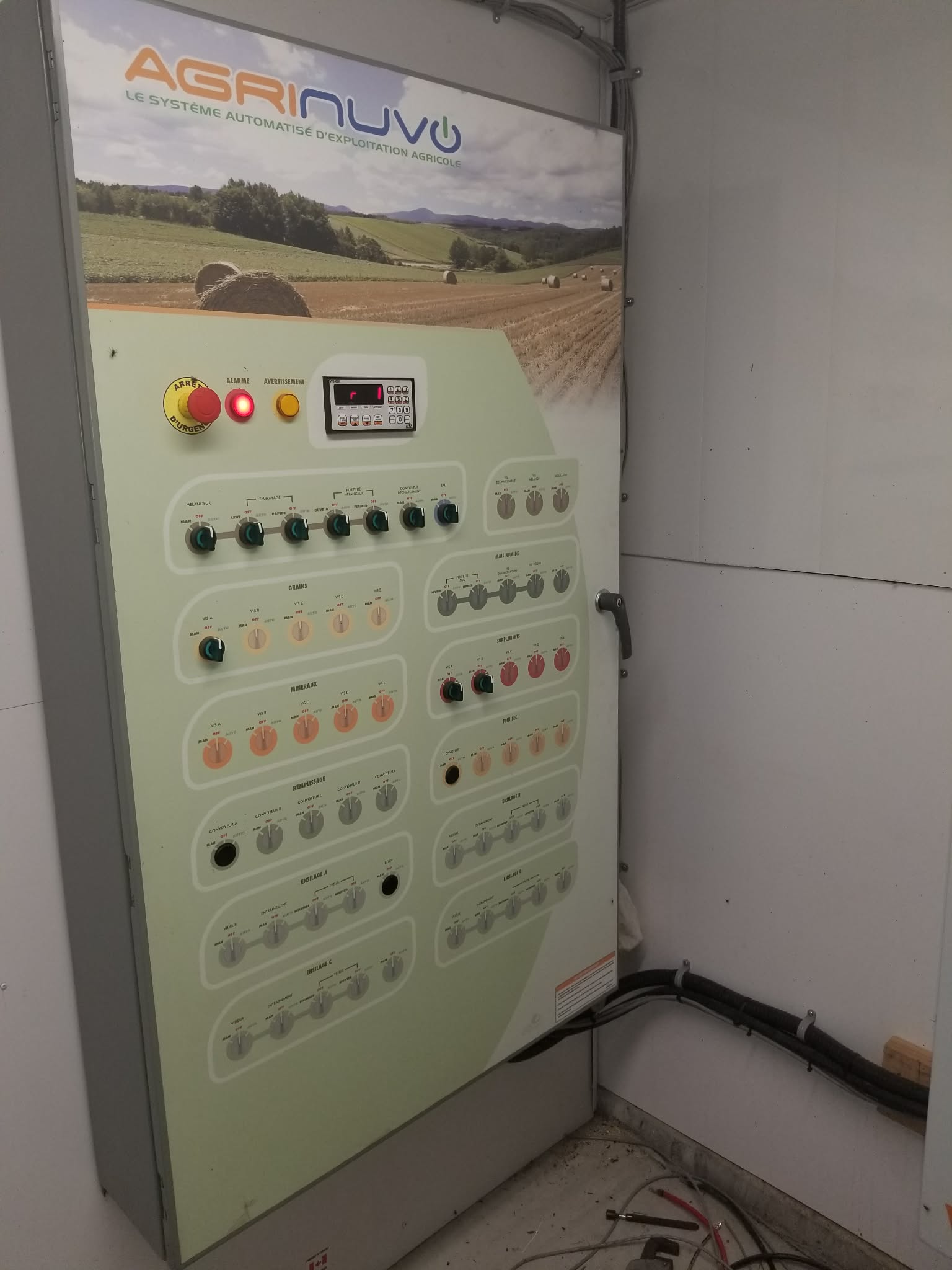 Installation système alimentation bovin